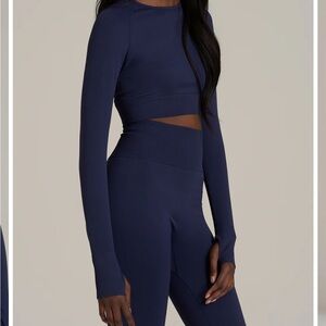 Navy Long Sleeve Women's Top